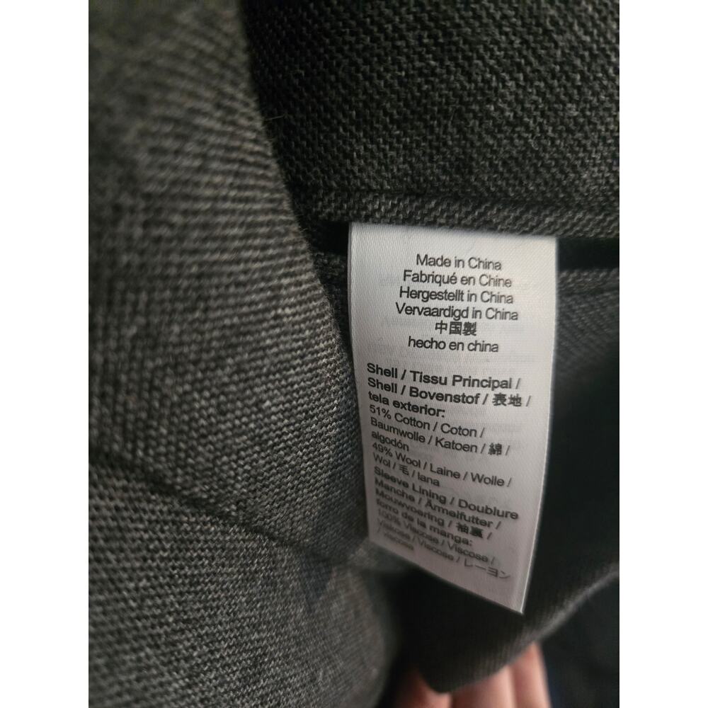 J.crew the ludlow suit jacket gray size 38R english cotton wool blend NWOT. - Picture 4 of 10